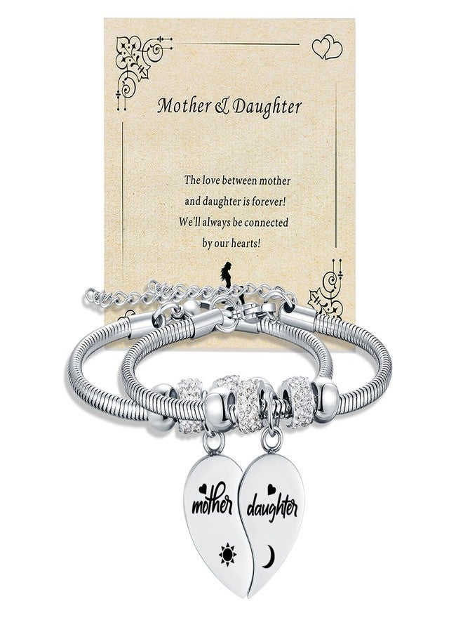 Yonhon Mother Daughter Bracelet Set for 2, Mom Daughter Matching Bracelet for 2 - Image 1